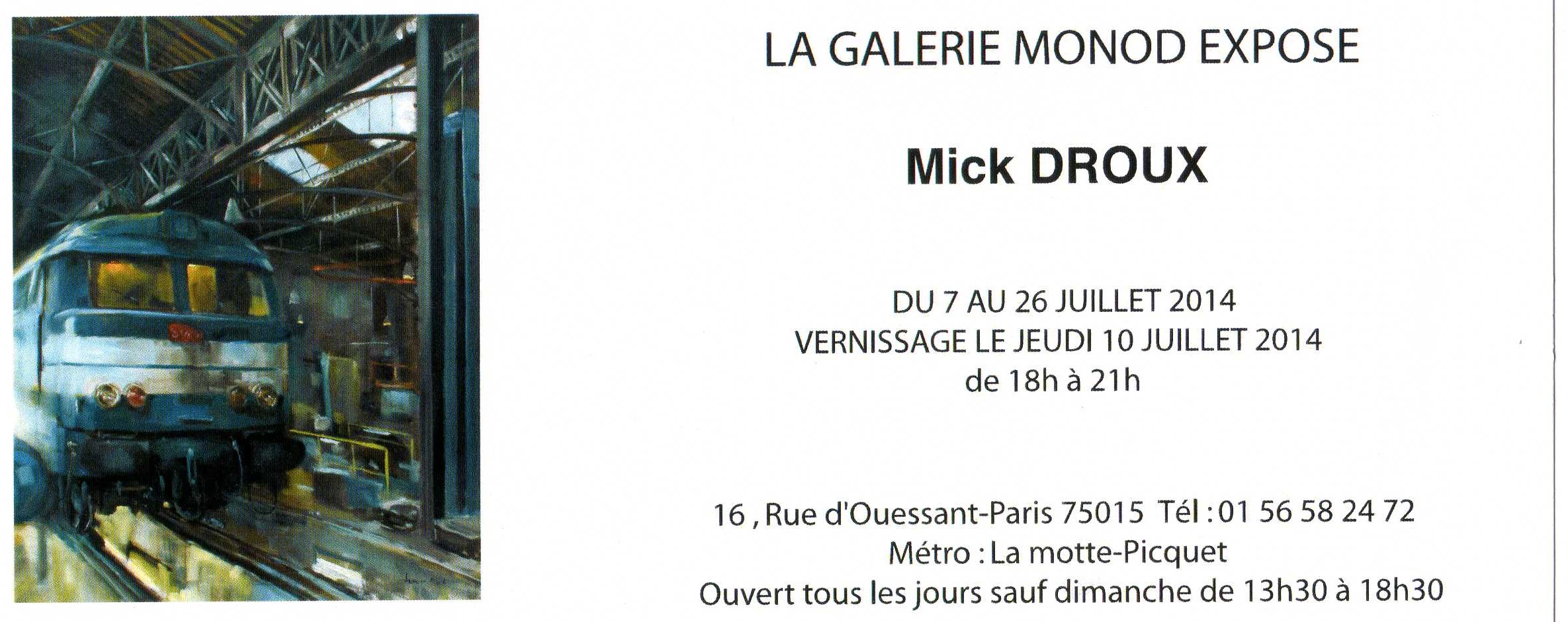 invitation Galerie Monod