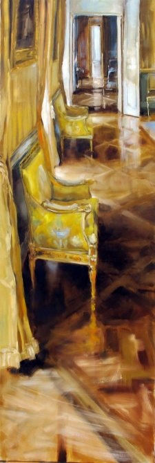 Tableau de Mick-Droux : le salon jaune